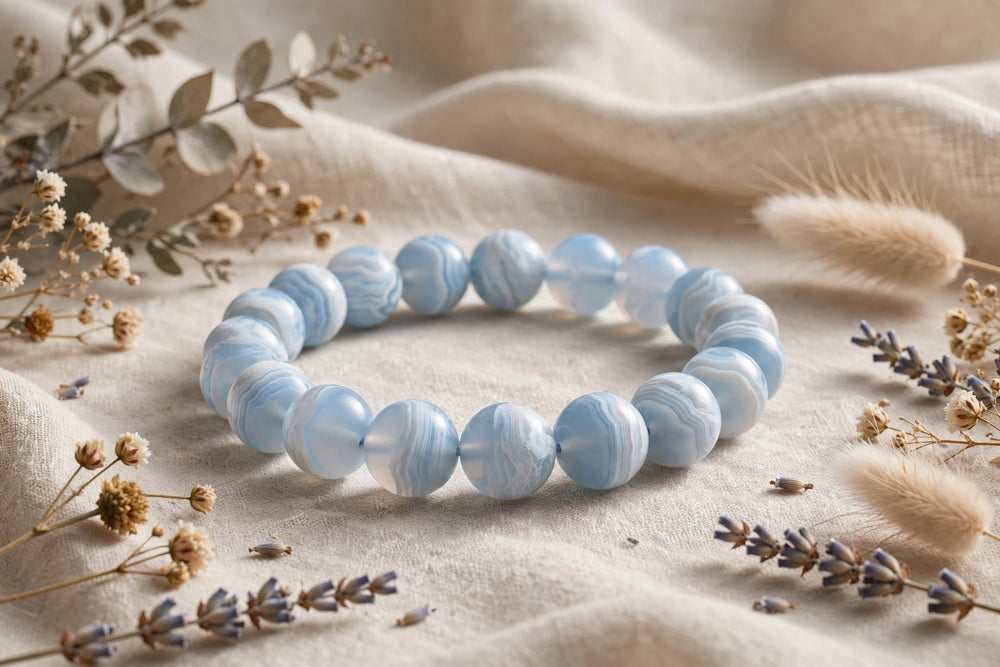 Authentic Blue Lace Agate Bracelet