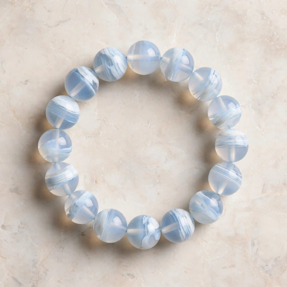 Authentic Blue Lace Agate Bracelet