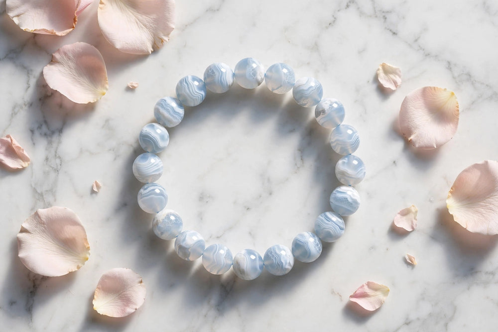 Authentic Blue Lace Agate Bracelet