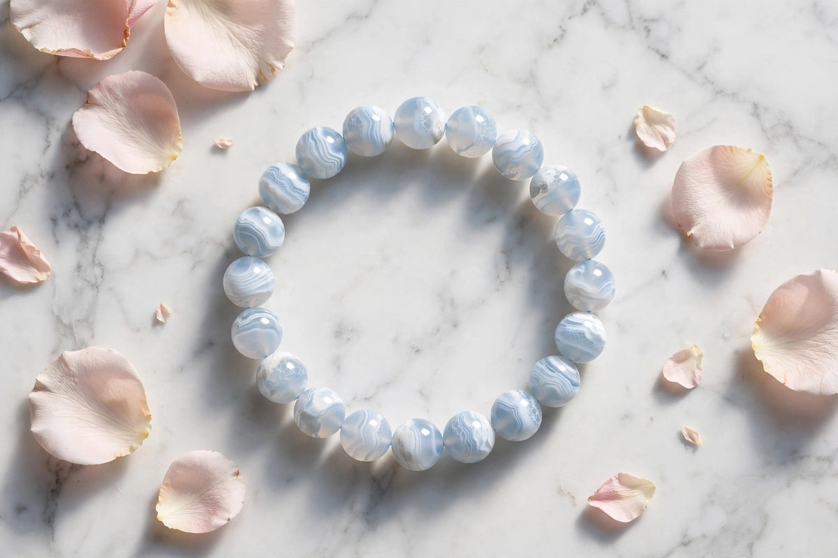 Authentic Blue Lace Agate Bracelet