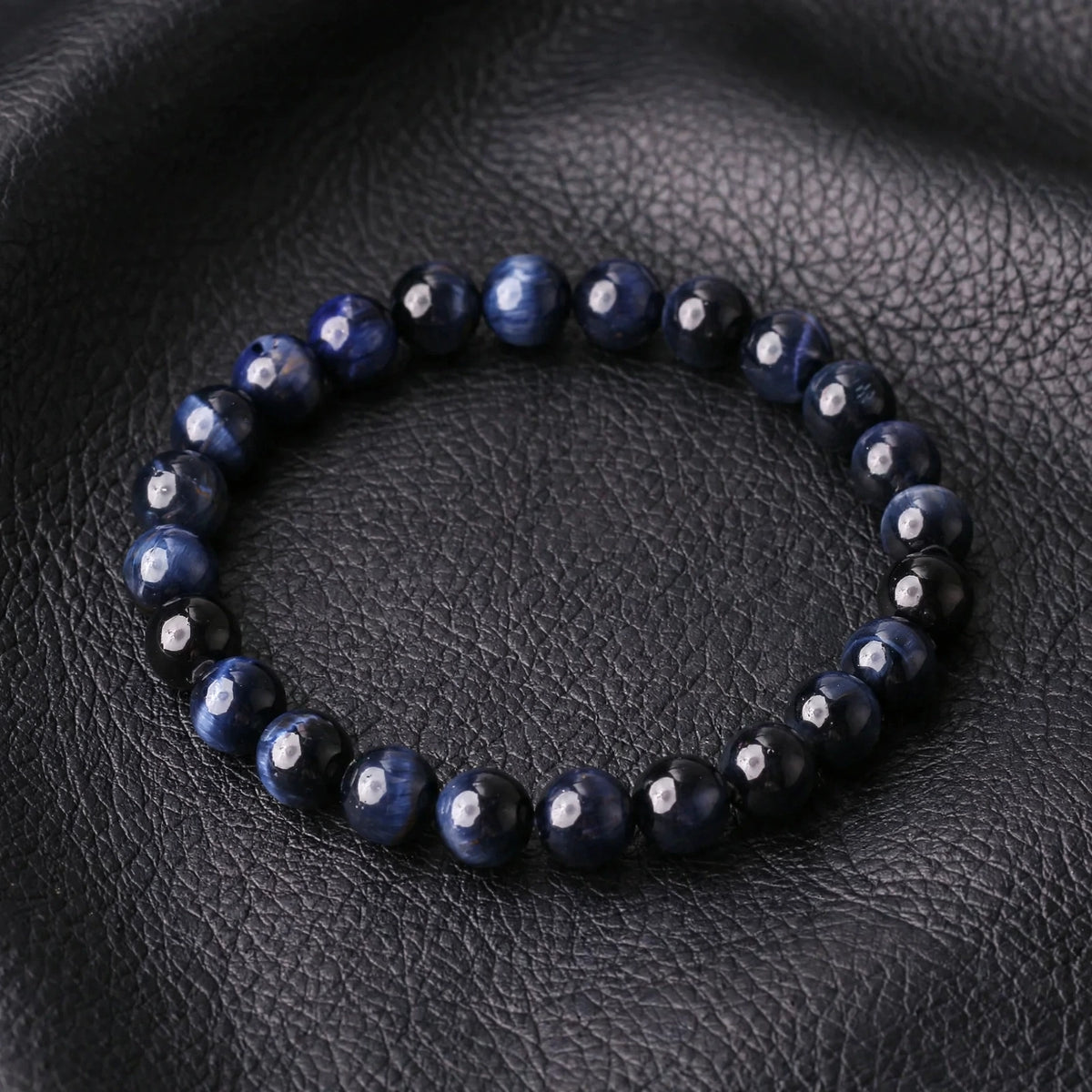 Premium Blue Tiger Eye Gemstone Bracelet