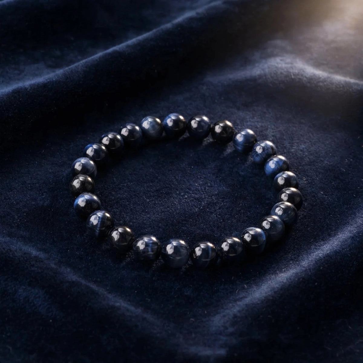 Premium Blue Tiger Eye Gemstone Bracelet