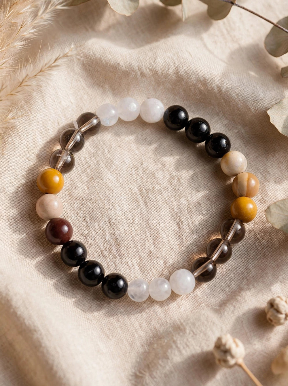 Kalavati Agate Authentic Colourful Gemstone Beaded Bracelet