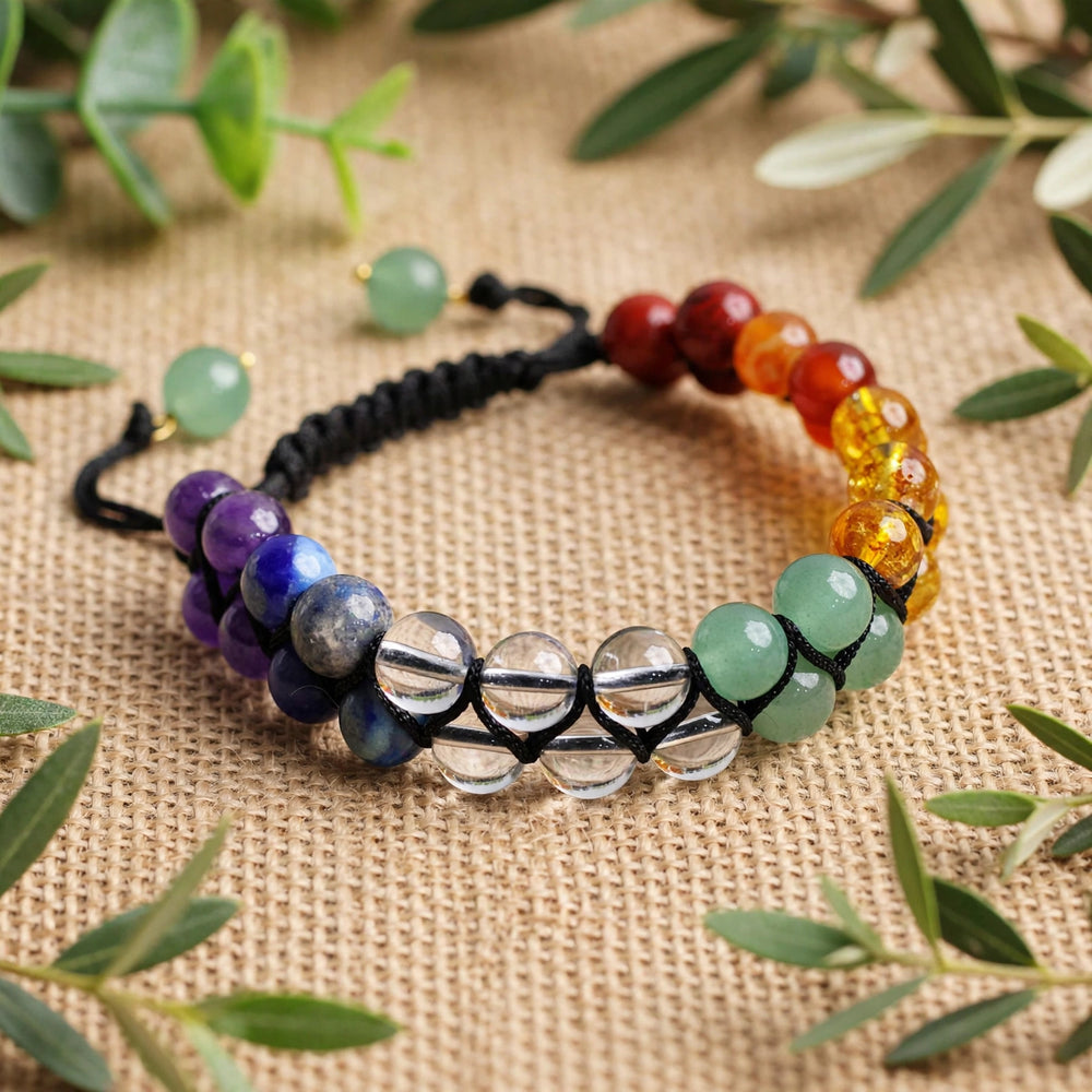Premium Double Layer 7 Chakra Gemstone Bracelet
