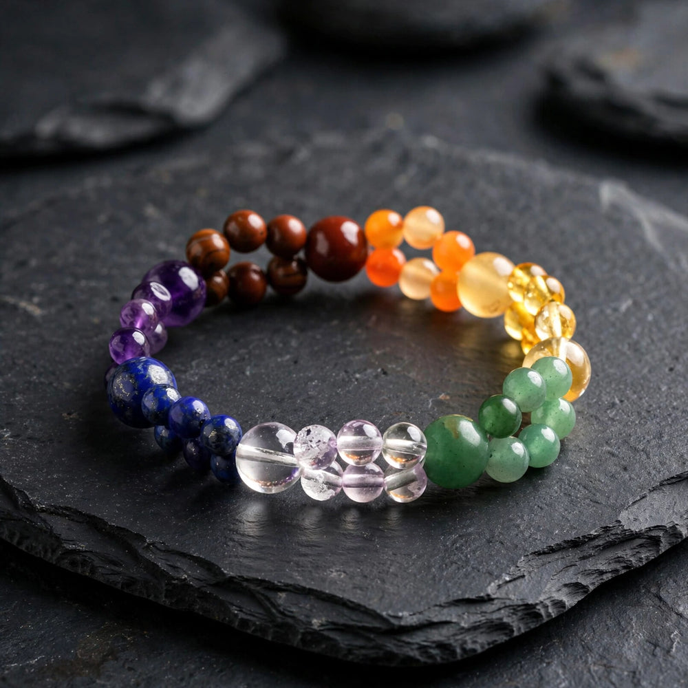 Authentic 7 Chakra Double Layer Bracelet