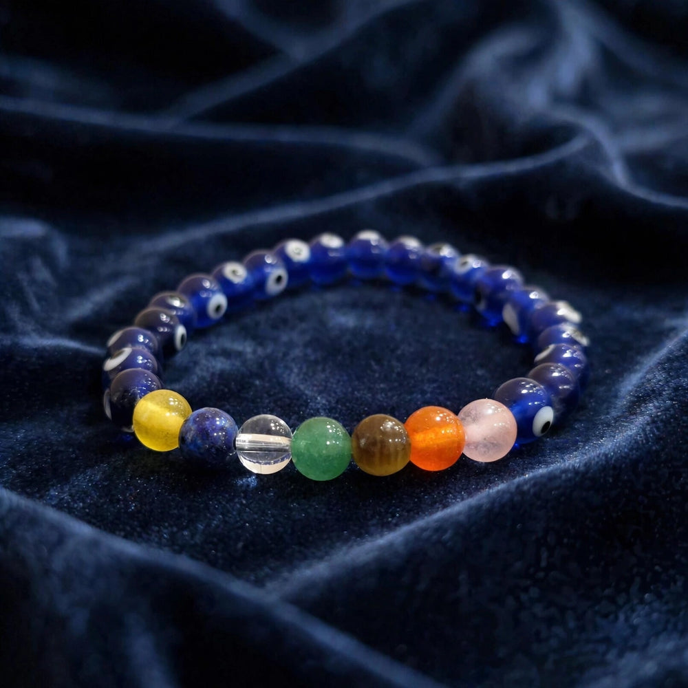 Divine Evil Eye 7 Chakra Energy Bracelet