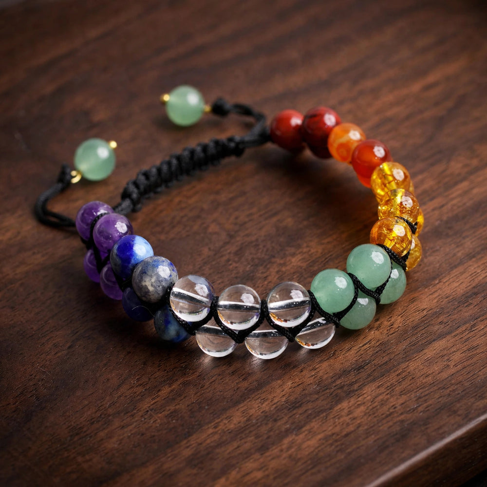 Premium Double Layer 7 Chakra Gemstone Bracelet