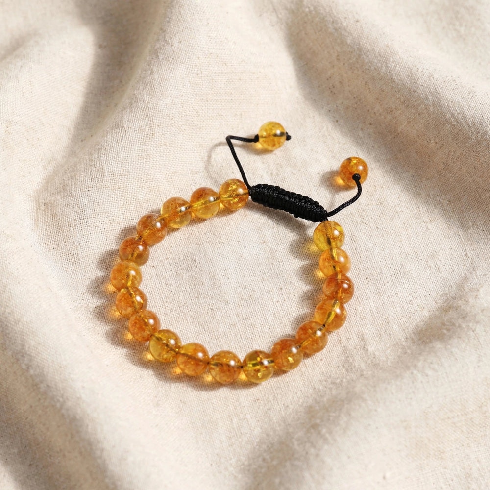 Natural Yellow Citrine Crystal Bracelet