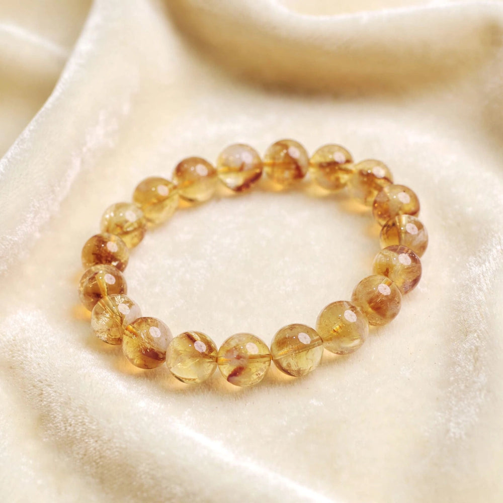 Premium Golden Citrine Gemstone Bracelet