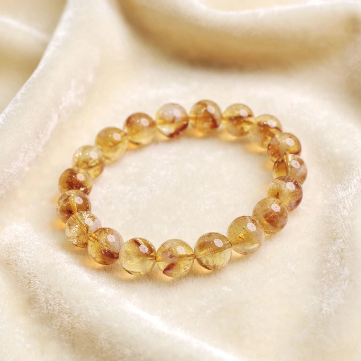 Premium Golden Citrine Gemstone Bracelet