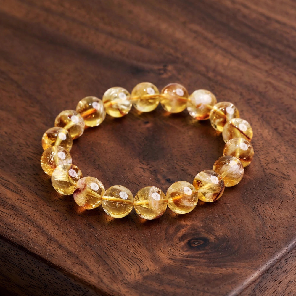 Premium Golden Citrine Gemstone Bracelet