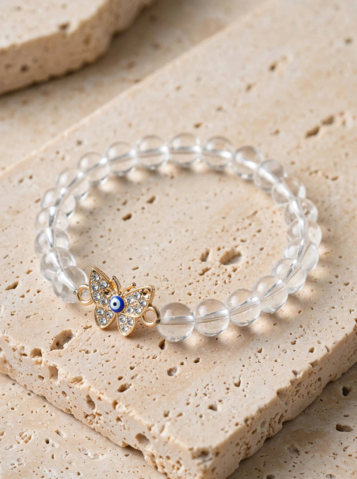 Divine Clear Quartz Butterfly Energy Bracelet