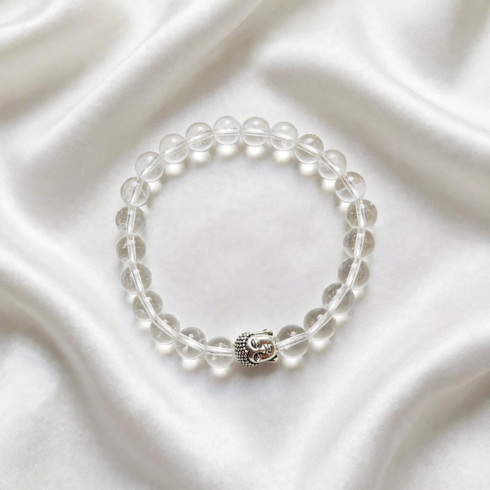 Divine Clear Quartz Buddha Energy Bracelet