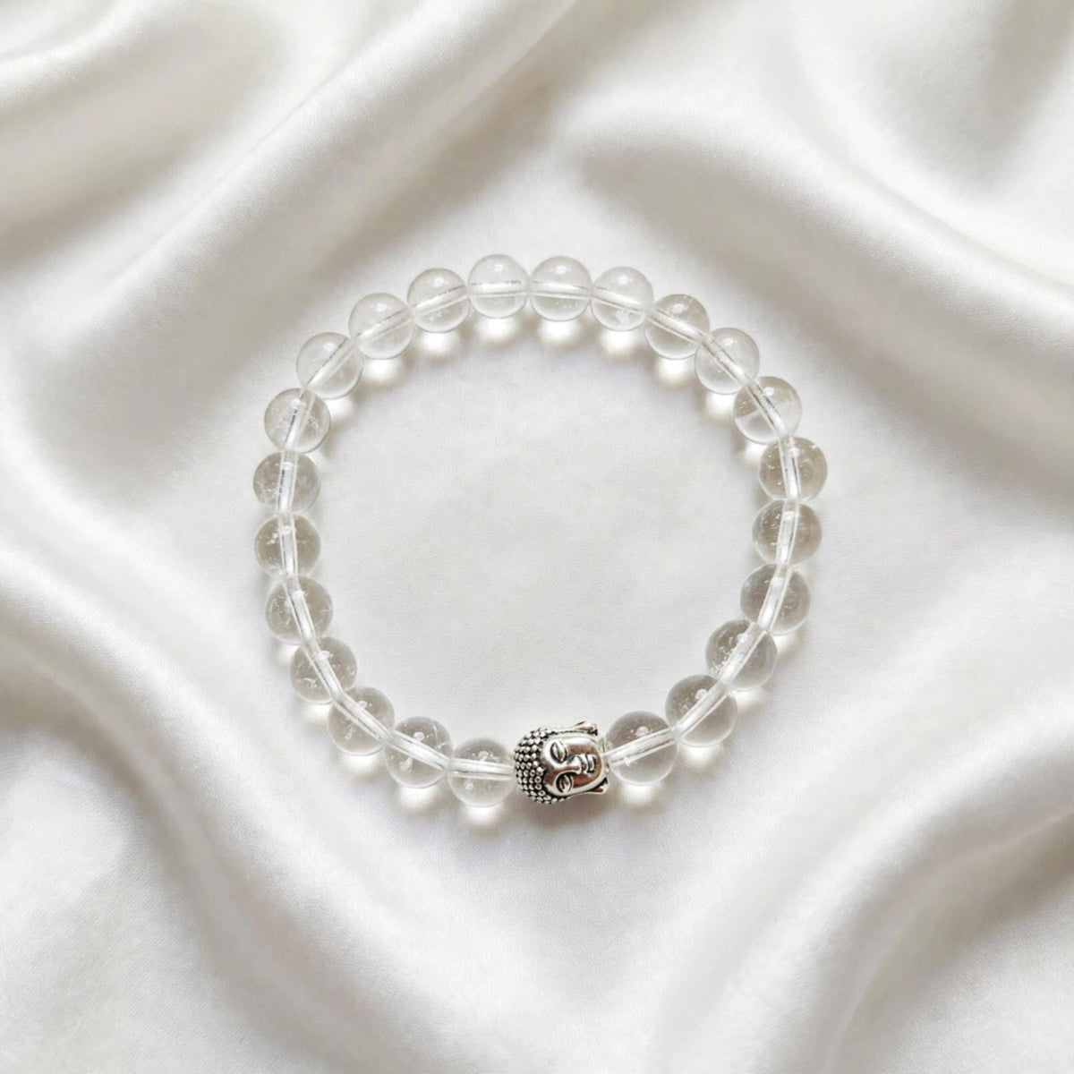 Divine Clear Quartz Buddha Energy Bracelet