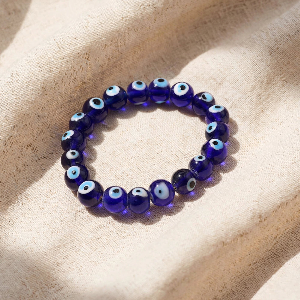 Kalavati Agate Natural Evil Eye Beaded Bracelet