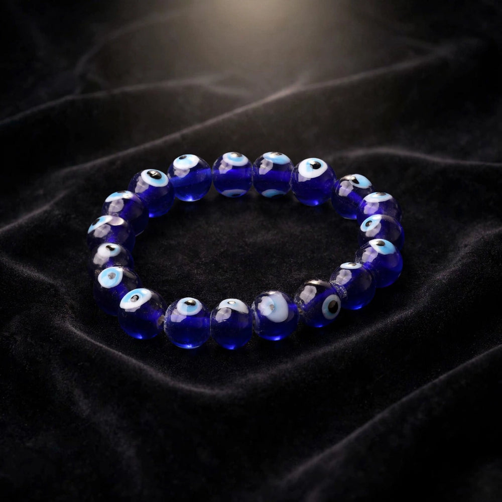 Kalavati Agate Natural Evil Eye Beaded Bracelet