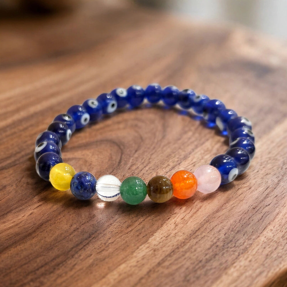 Divine Evil Eye 7 Chakra Energy Bracelet