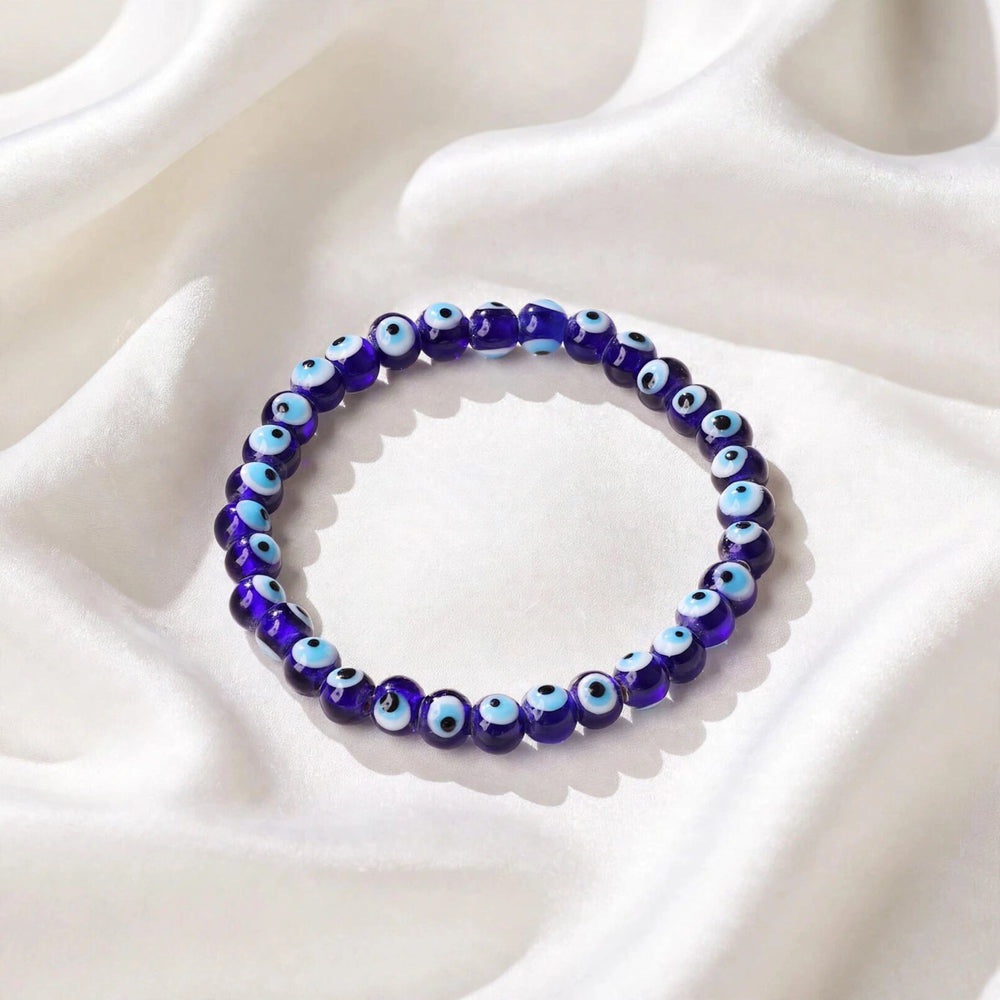 Kalavati Agate Natural Evil Eye Beaded Bracelet