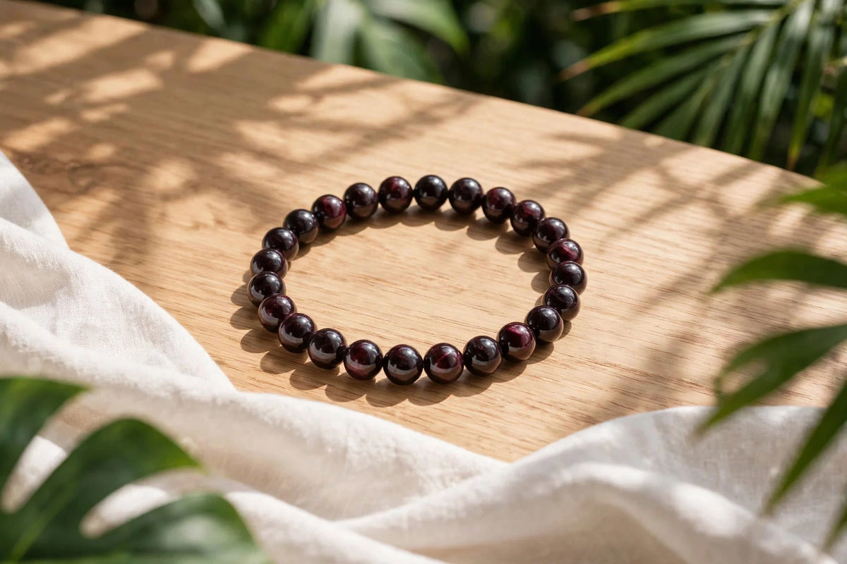Kalavati Agate Natural Garnet Energy Bracelet