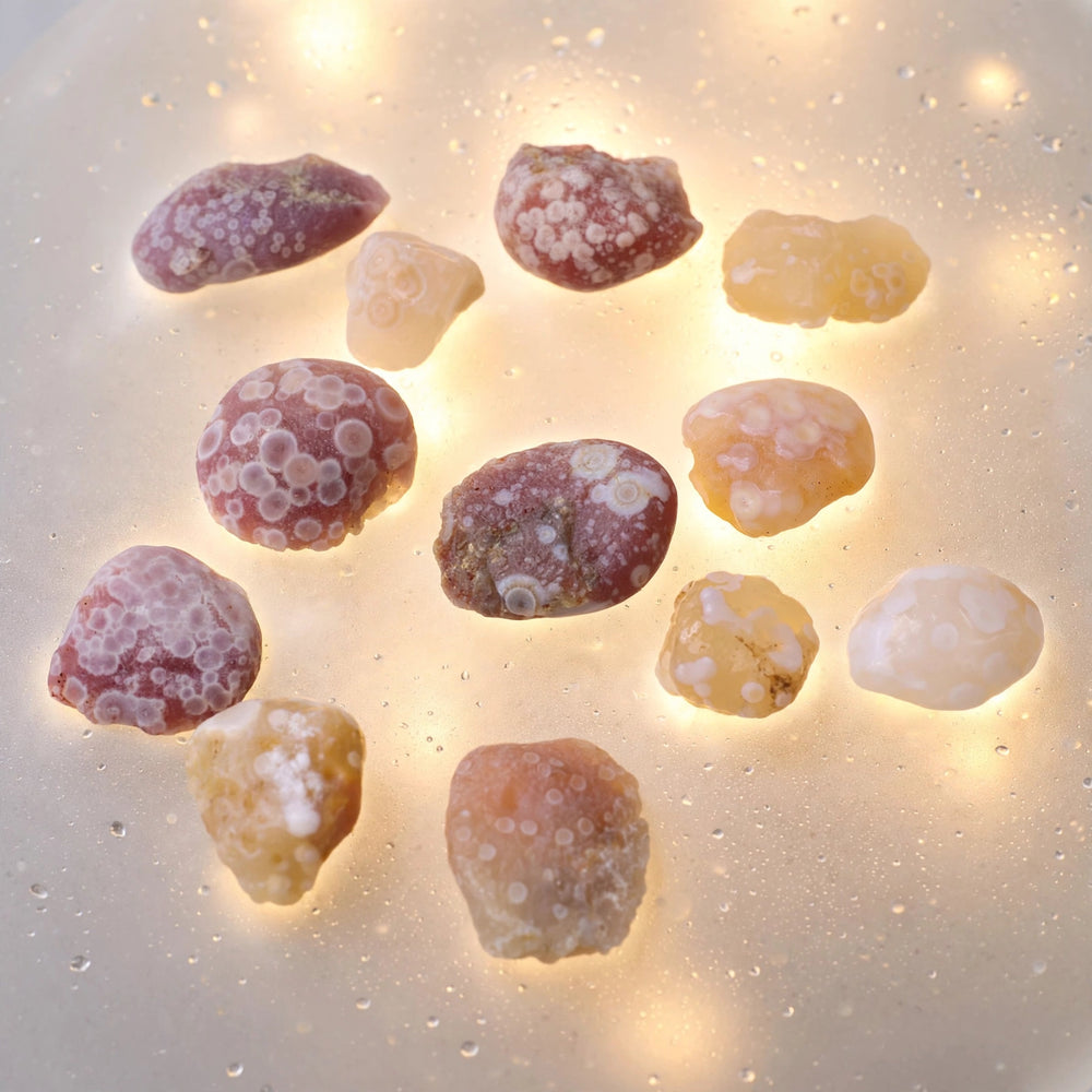 Kalavati Agate Premium Raw Colorful Spotted Gobi Desert Stone