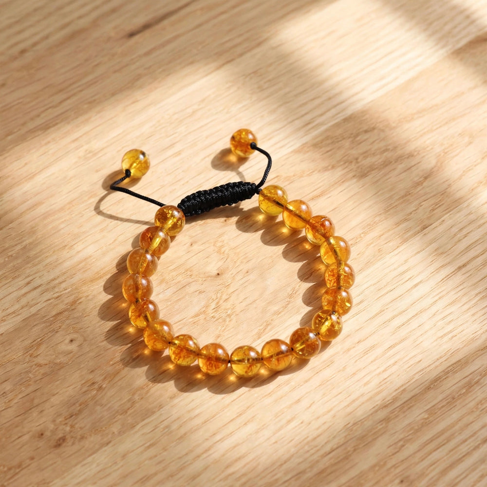 Natural Yellow Citrine Crystal Bracelet