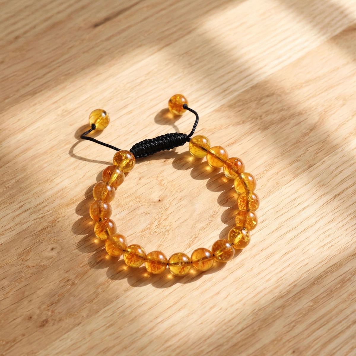 Natural Yellow Citrine Crystal Bracelet