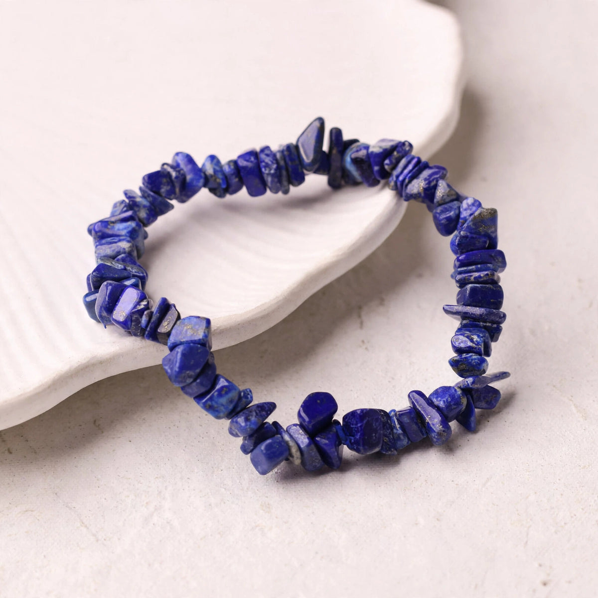Kalavati Agate Natural Lapis Lazuli Chip Bracelet