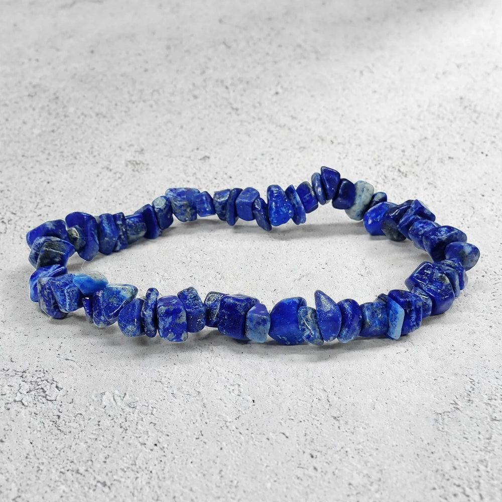 Kalavati Agate Natural Lapis Lazuli Chip Bracelet