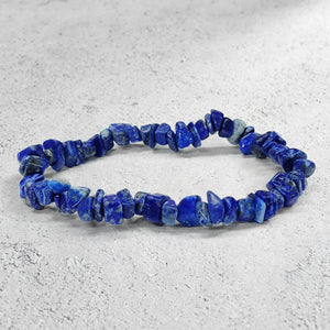 Kalavati Agate Natural Lapis Lazuli Chip Bracelet