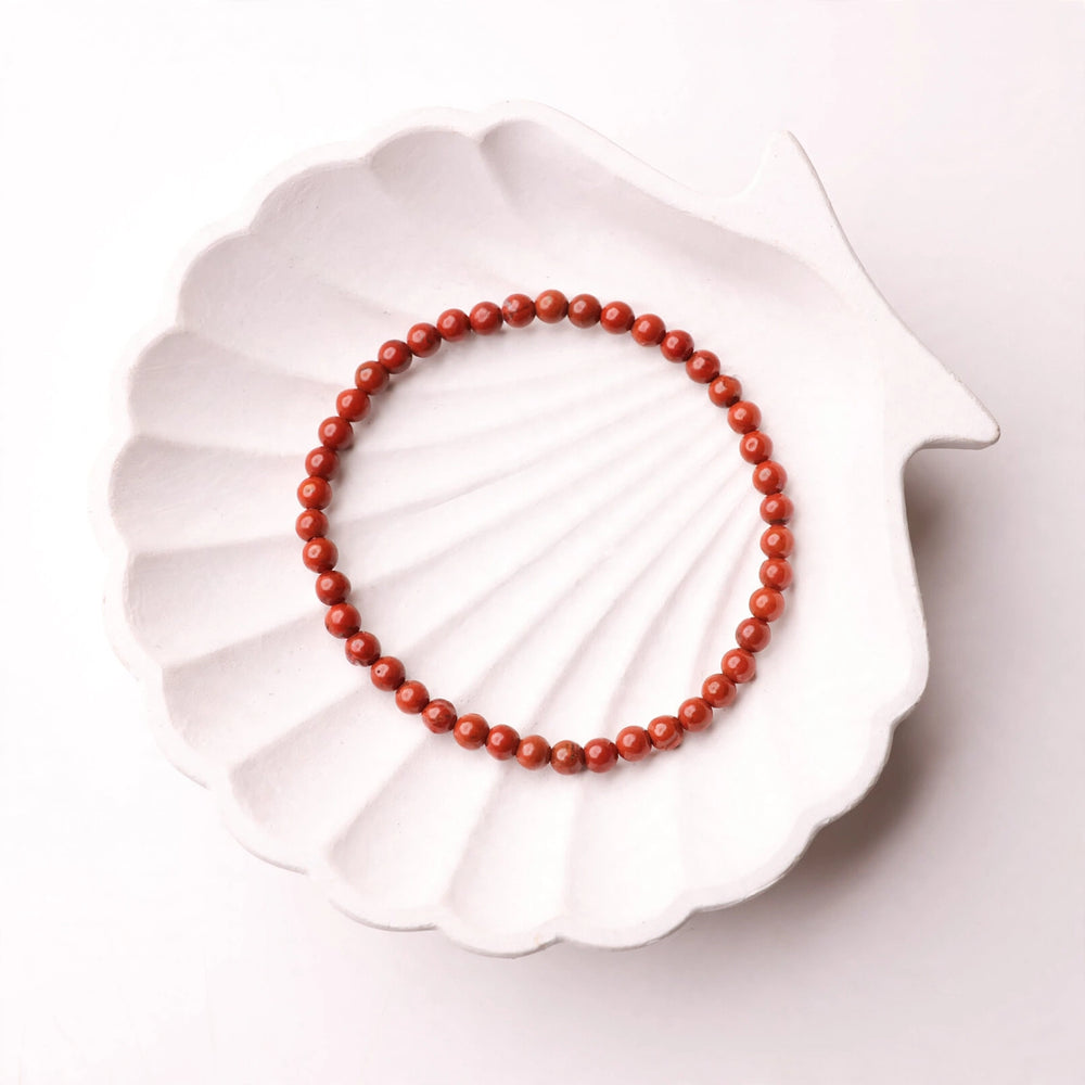 Kalavati Agate Premium Red Jasper Beaded Bracelet