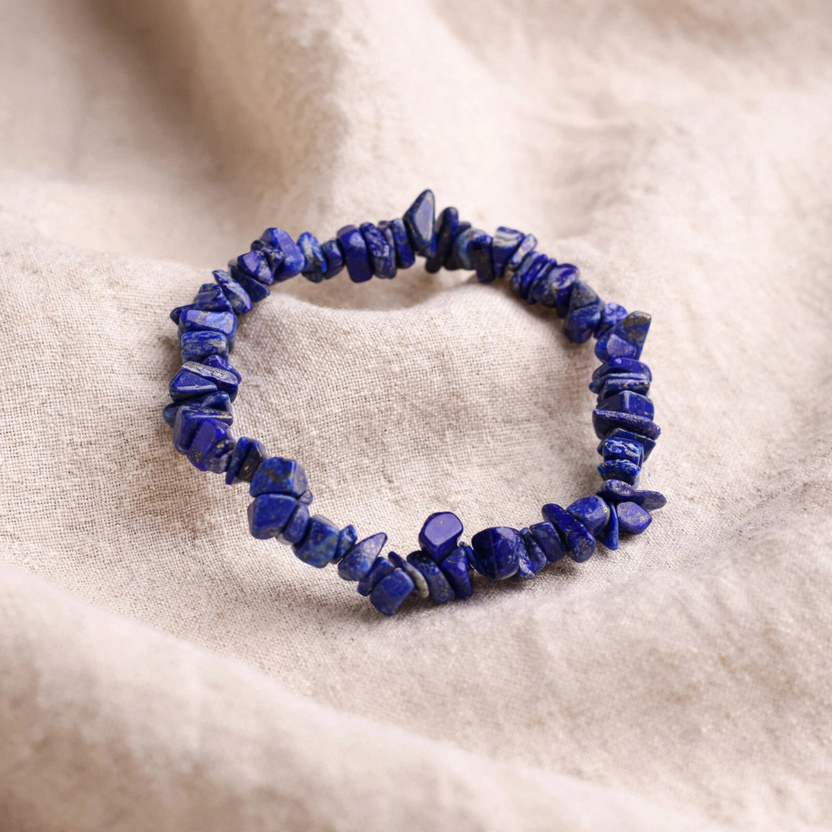 Kalavati Agate Natural Lapis Lazuli Chip Bracelet