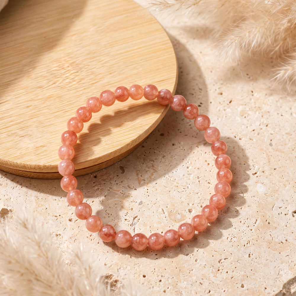 Kalavati Agate Authentic Sunstone Beaded Bracelet