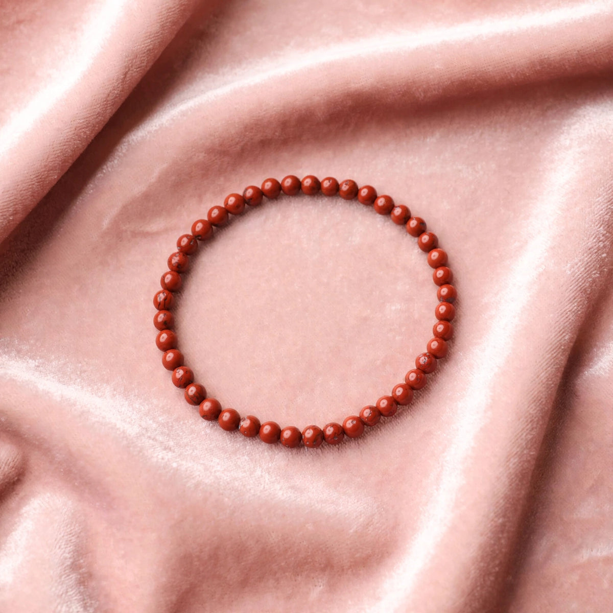 Kalavati Agate Premium Red Jasper Beaded Bracelet