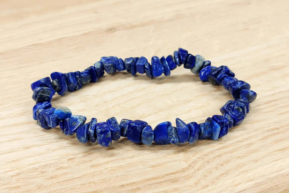 Kalavati Agate Natural Lapis Lazuli Chip Bracelet