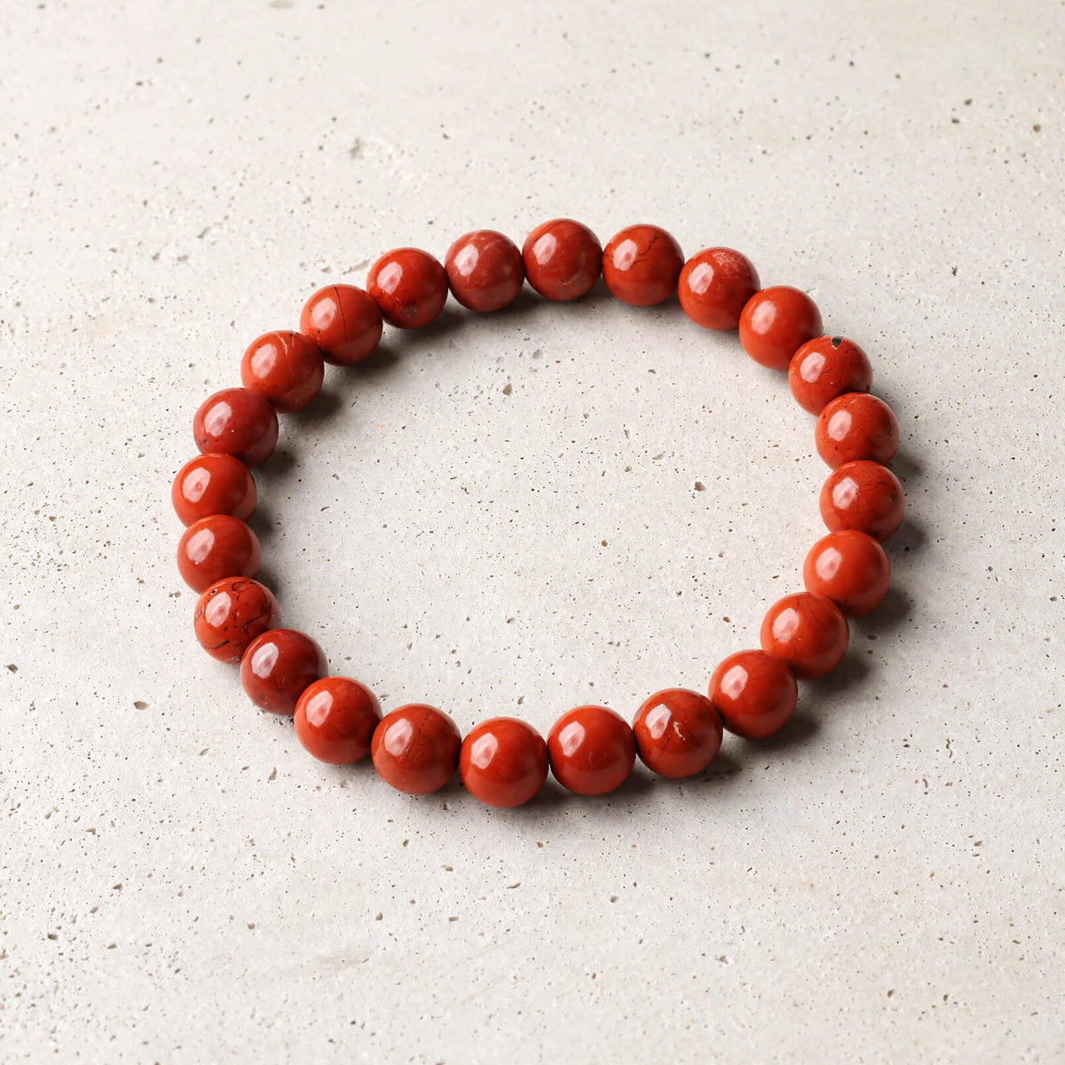 Kalavati Agate Premium Red Jasper Beaded Bracelet