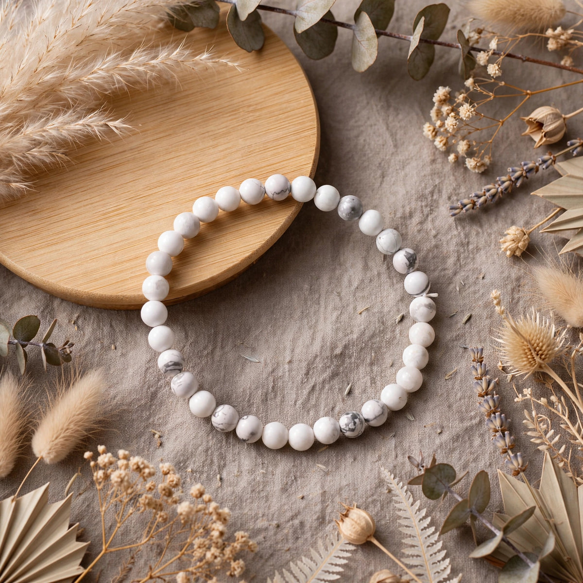 Kalavati Agate Authentic Howlite Crystal Healing Bracelet