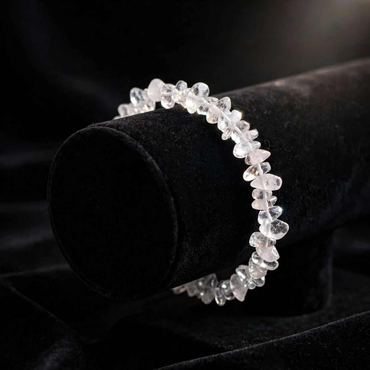 Kalavati Agate Authentic Clear Quartz Chipstone Bracelet