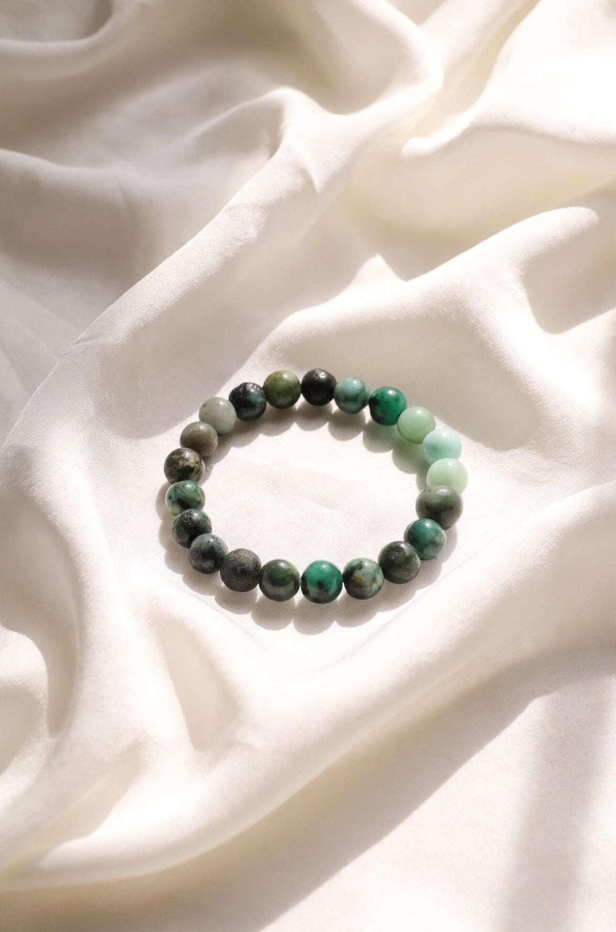Kalavati Agate Green Jade Peace & Harmony Bracelet
