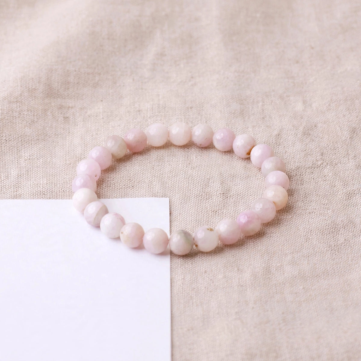 Natural Kunzite Crystal Bracelet