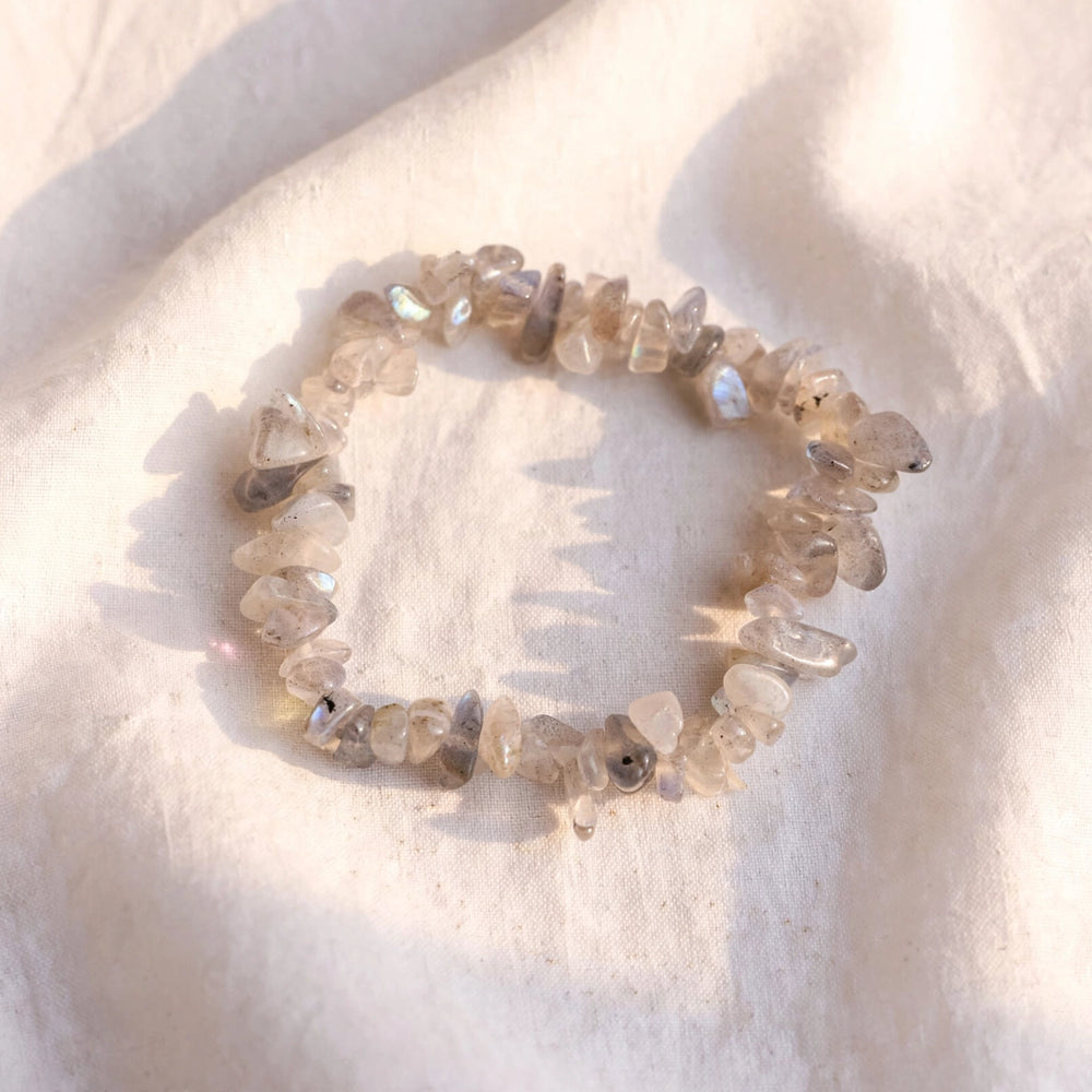 Kalavati Agate Natural Labradorite Chipstone Bracelet