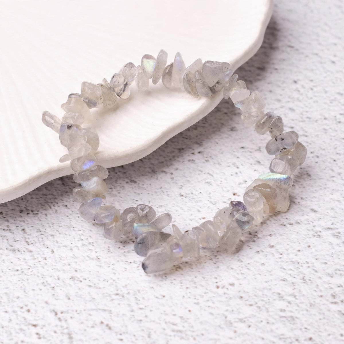 Kalavati Agate Natural Labradorite Chipstone Bracelet