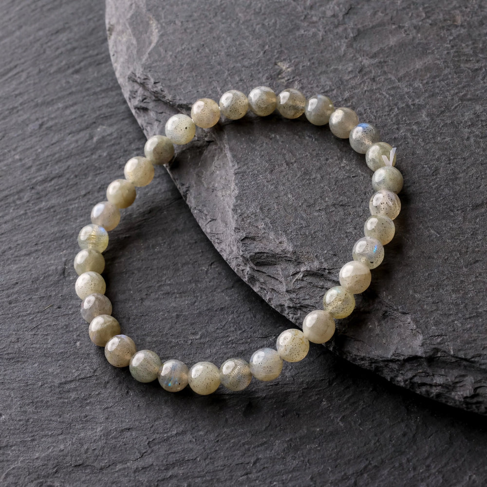 Kalavati Agate Natural Labradorite Beaded Bracelet