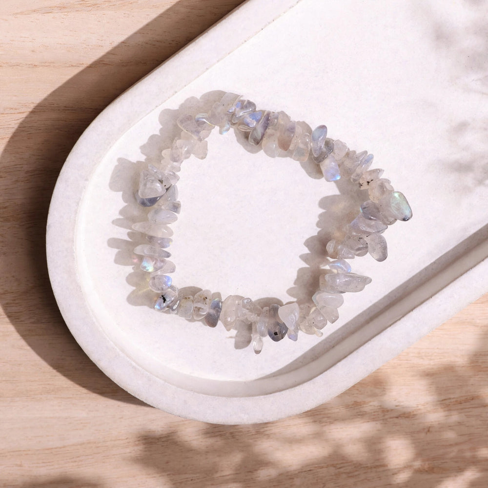 Kalavati Agate Natural Labradorite Chipstone Bracelet