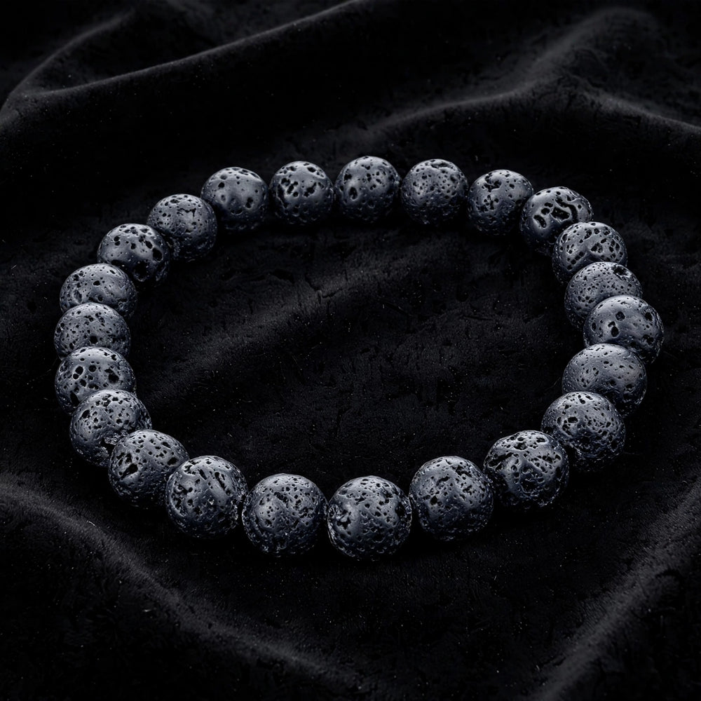 Kalavati Agate Premium Lava Rock Crystal Bracelet