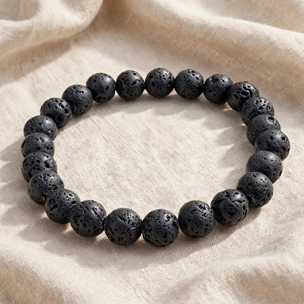 Kalavati Agate Premium Lava Rock Crystal Bracelet