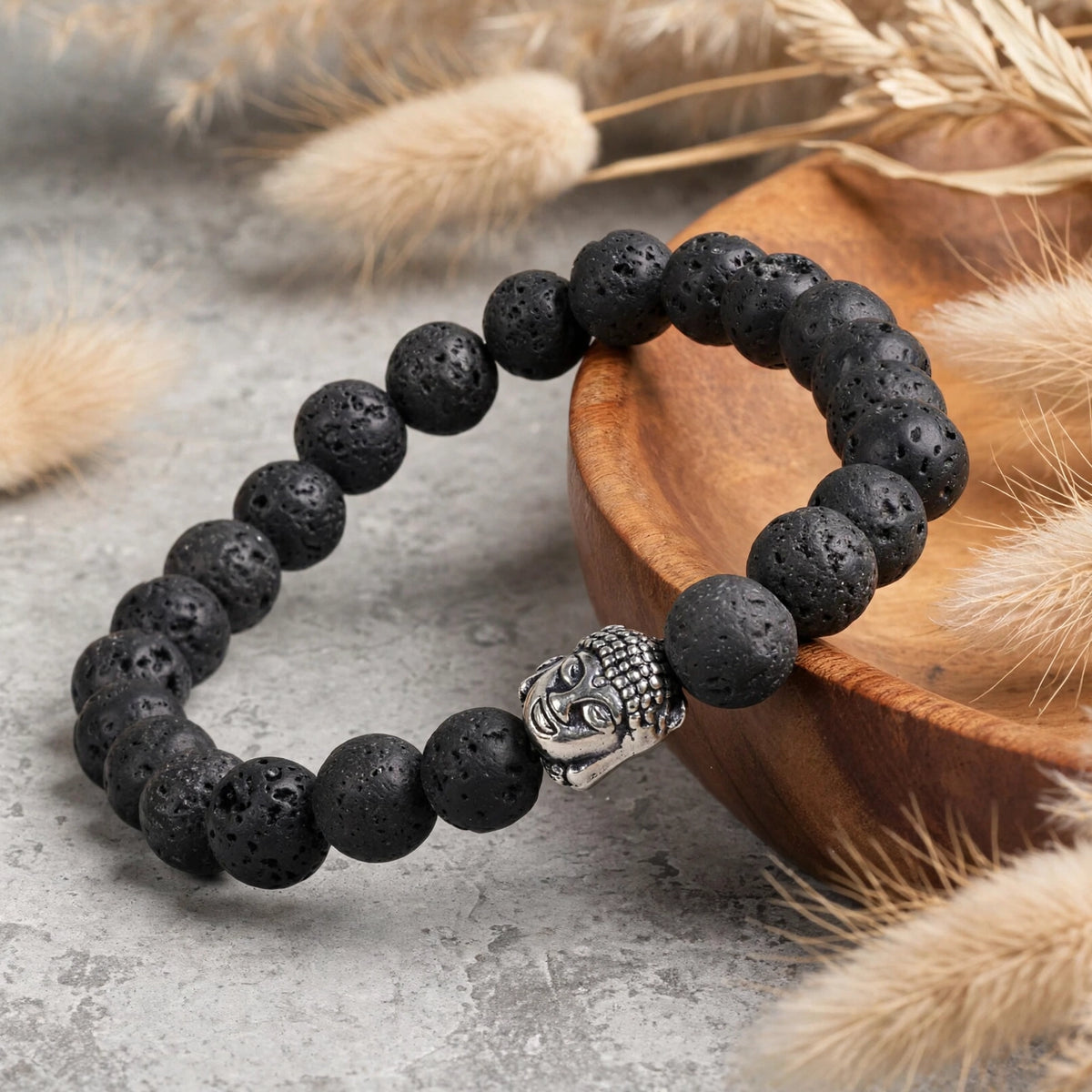 Lava Buddha Grounding Bracelet