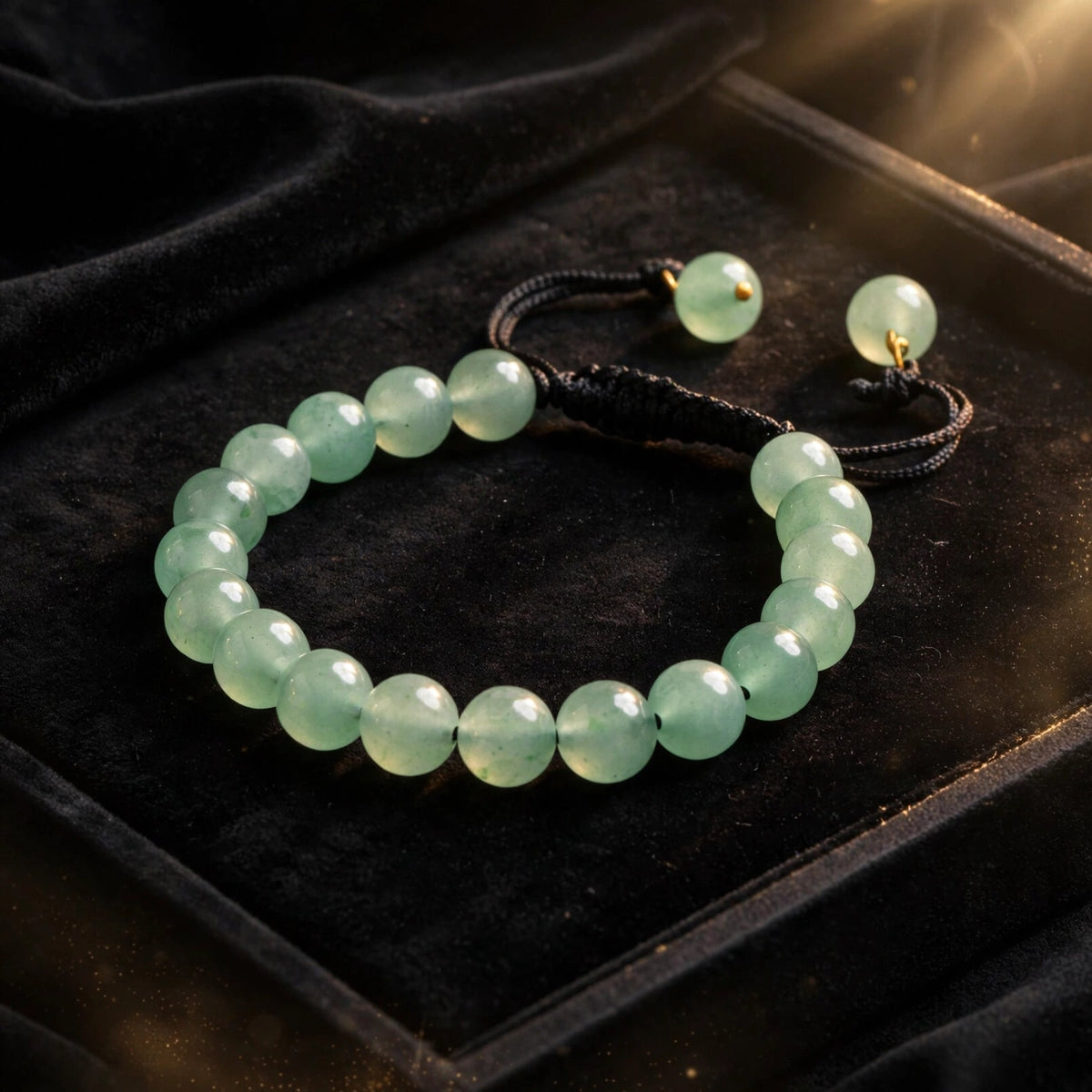 Natural Green Aventurine Thread Crystal Bracelet