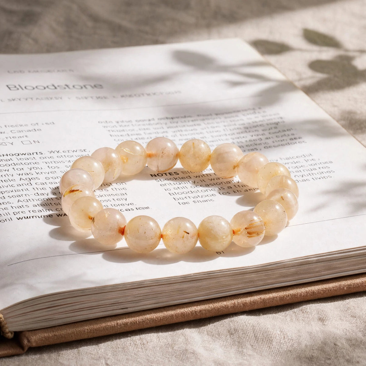 Premium Golden Rutilated Quartz Gemstone Bracelet