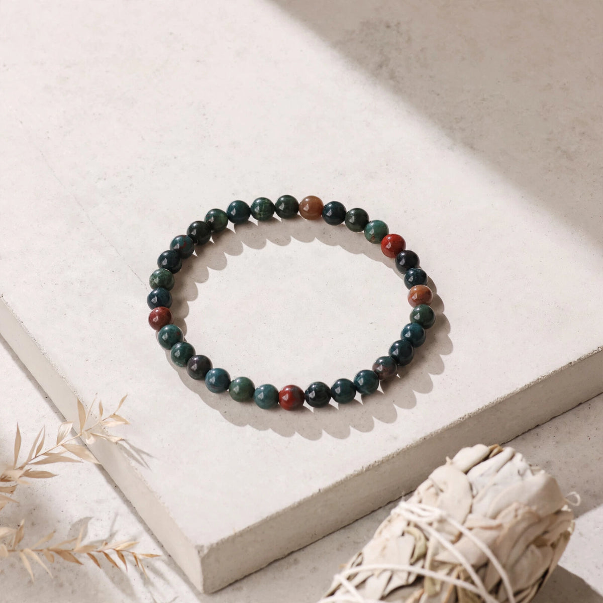 Kalavati Agate Authentic Bloodstone Crystal Bracelet
