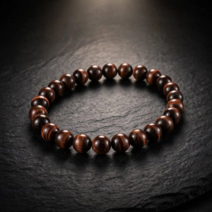 Authentic Red Tiger Eye Beaded Bracelet